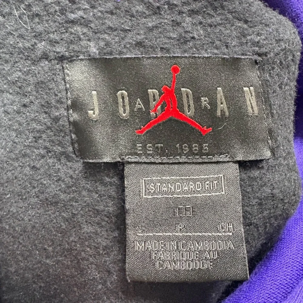 Jordan Air Jumpman Colorblock Hoodie Men's S Purple Black Pullover CK6684-547